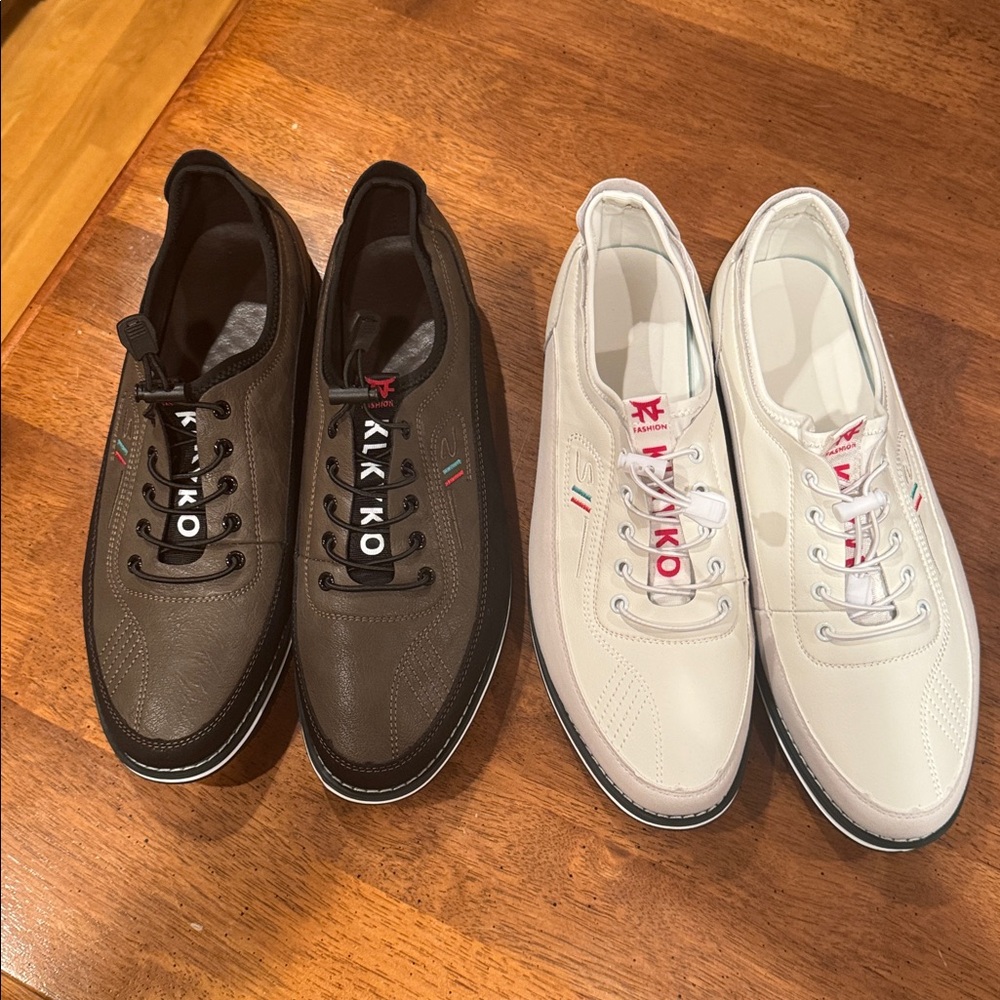 New VTG KLKYKO Classic Dress Leather Sneakers Men's 12 (EU 46) Shoes